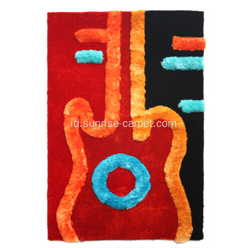 Polyester shaggy desain karpet modern